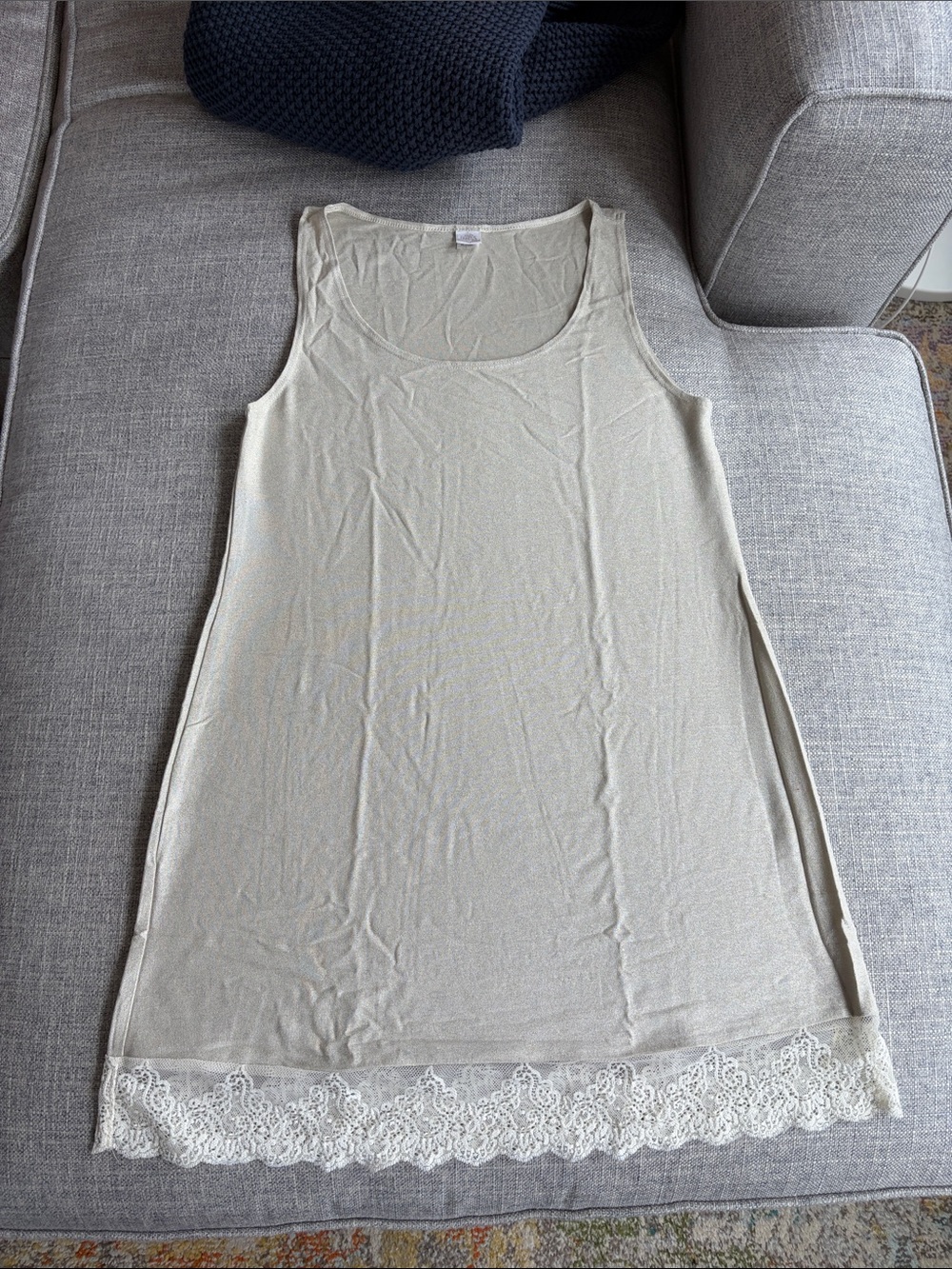 Only Hearts Lace Tunic Silver L Large